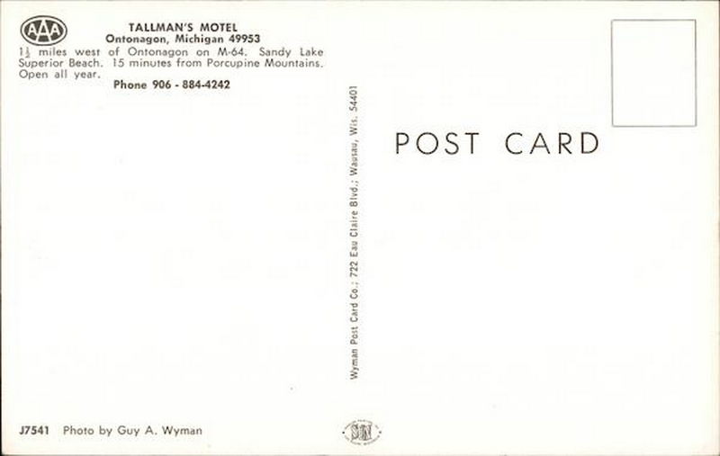 Hokans Motel (Scotts Superior Inn & Cabins, Hokans, Tallmans Motel) - Vintage Postcard (newer photo)